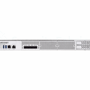 Een FortiNAC 600F netwerkapparaat met ethernet poorten