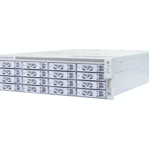 Een witte FortiAnalyzer 3100G met meerdere opslagschijven