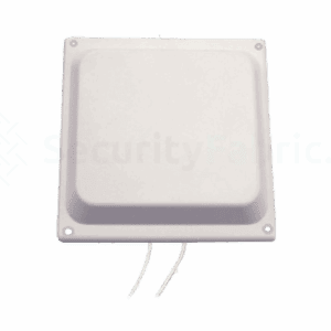 een witte vierkante sector antenne met twee n-stijl connectoren