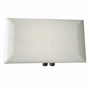 een rechthoekige patch antenne met zes n-stijl antennes
