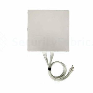 een vierkante directionele antenne met 8 rpsma connectoren