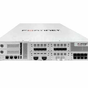 een witte FortiWeb 4000F appliance met ethernet en glasvezel poorten