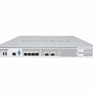 een witte FortiSandbox-1500G apparaat met een paar ethernet poorten