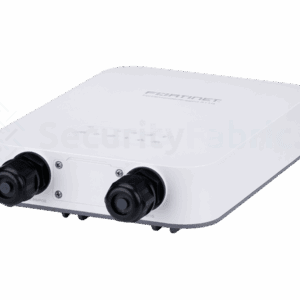 een witte FortiExtenderRugged-511G voor mobiele connectiviteit